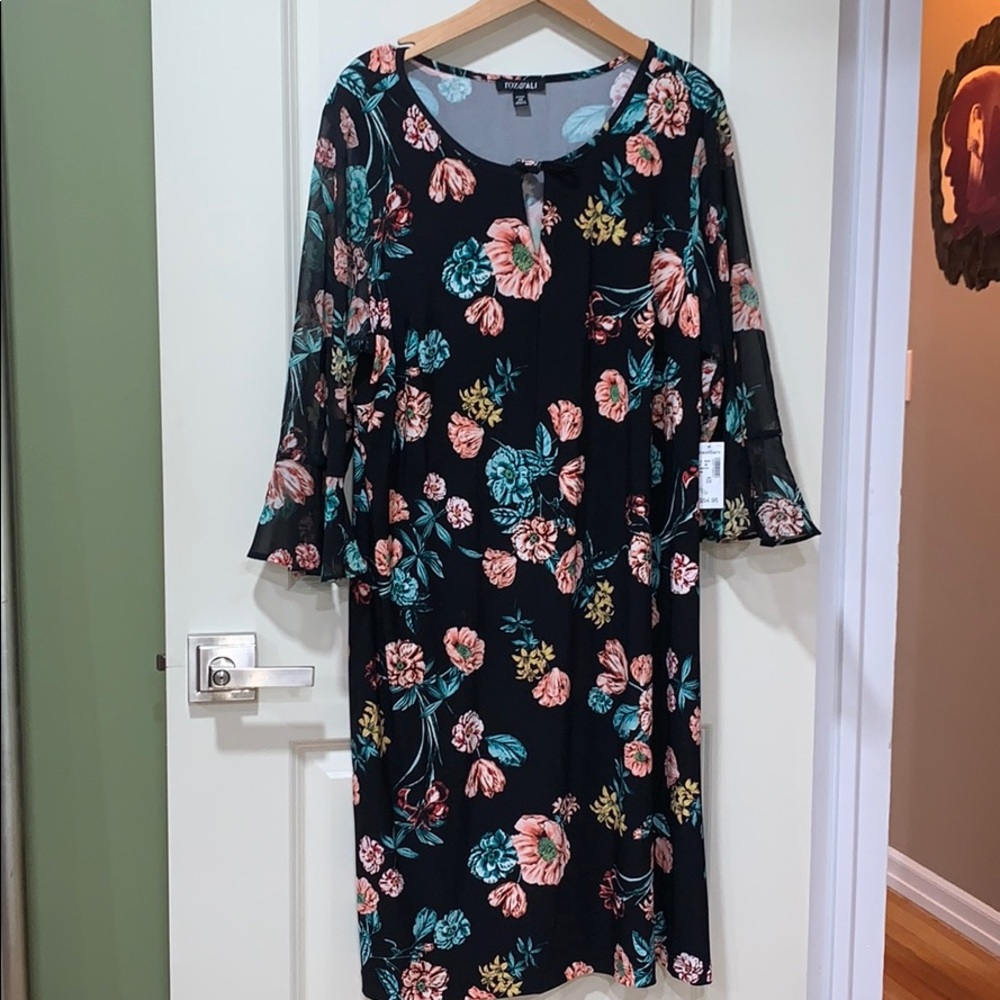 Long sleeve floral dress